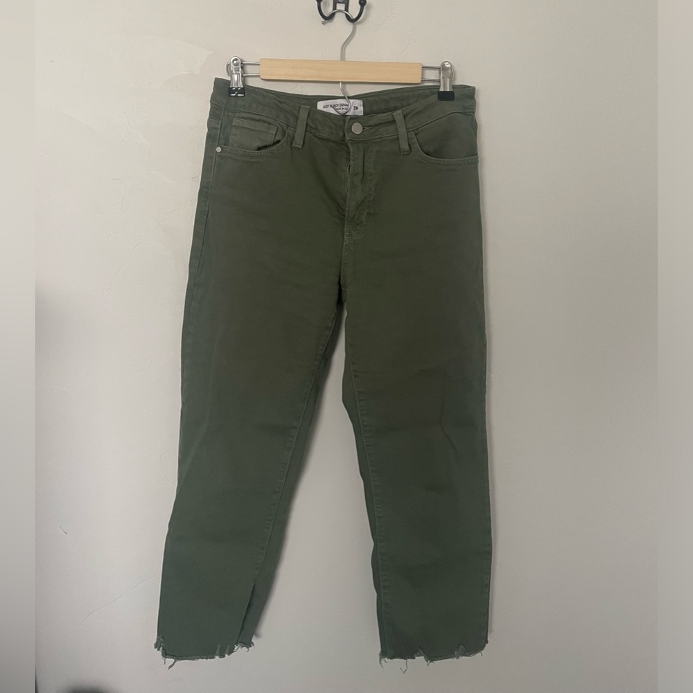 Just Black Denim Green Jeans - size 29